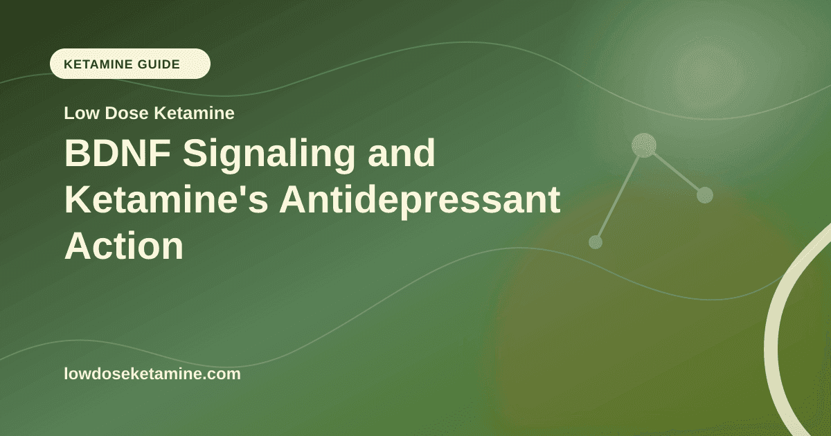 BDNF Signaling and Ketamine's Antidepressant Action article visual for Low Dose Ketamine