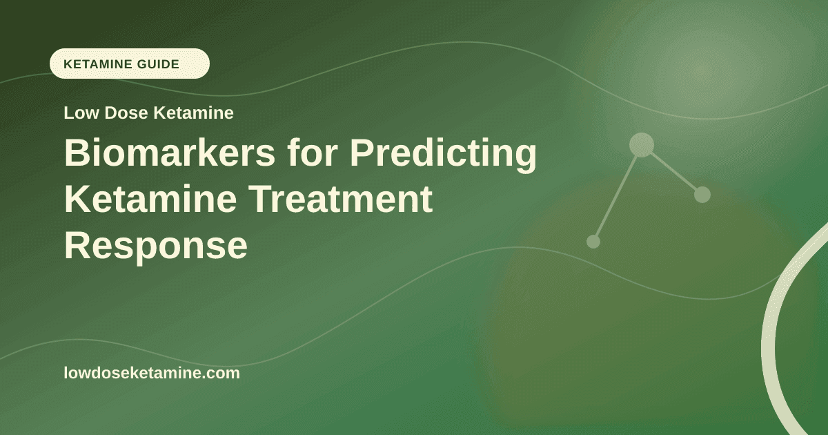 Biomarkers for Predicting Ketamine Treatment Response article visual for Low Dose Ketamine