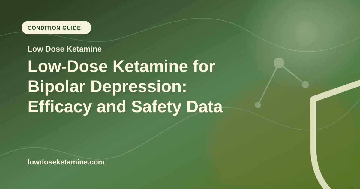 Low-Dose Ketamine for Bipolar Depression: Efficacy and Safety Data article visual for Low Dose Ketamine