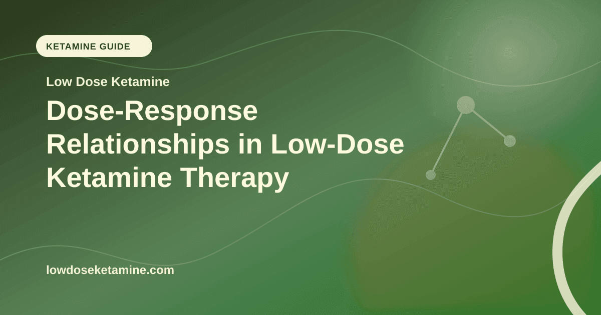 Dose-Response Relationships in Low-Dose Ketamine Therapy article visual for Low Dose Ketamine