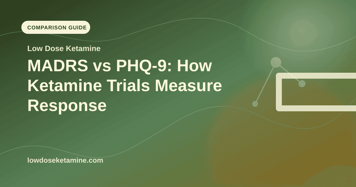 MADRS vs PHQ-9: How Ketamine Trials Measure Response article visual for Low Dose Ketamine