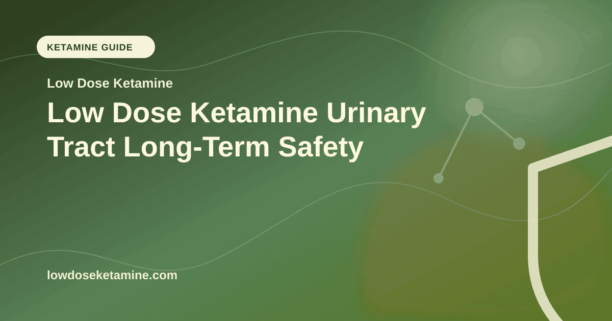 Low Dose Ketamine Urinary Tract Long-Term Safety article visual for Low Dose Ketamine
