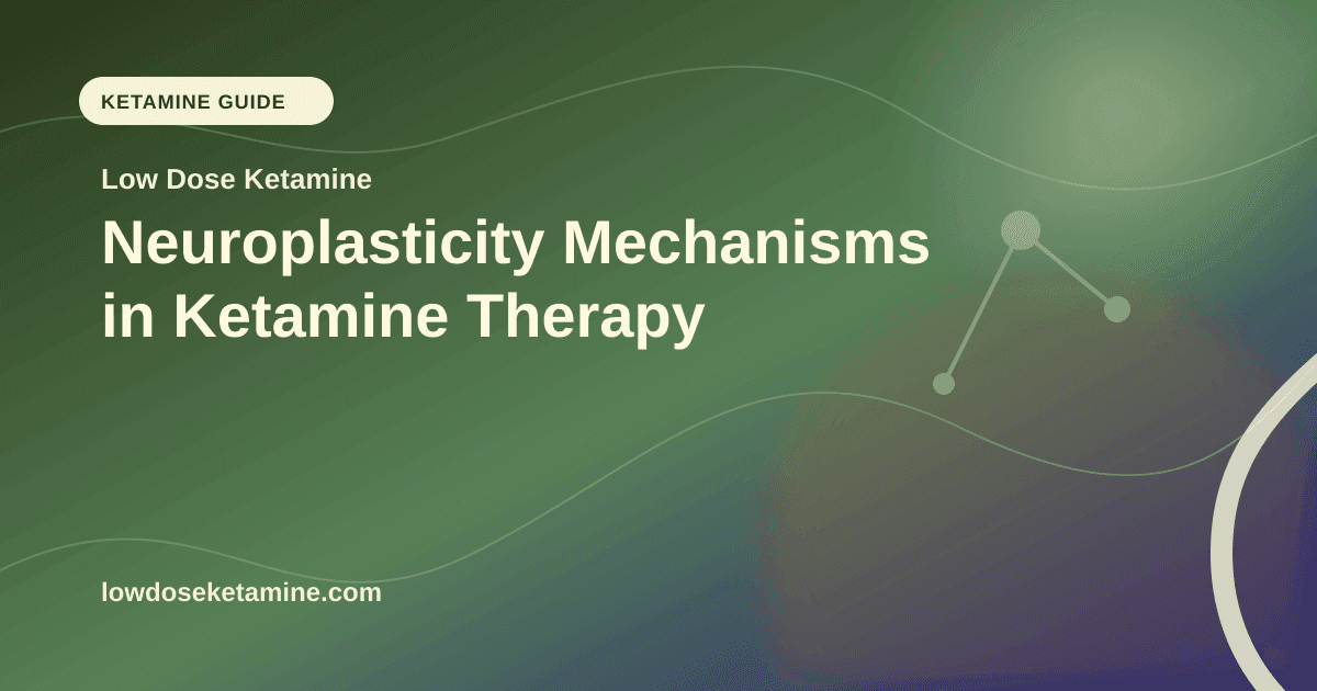 Neuroplasticity Mechanisms in Ketamine Therapy article visual for Low Dose Ketamine