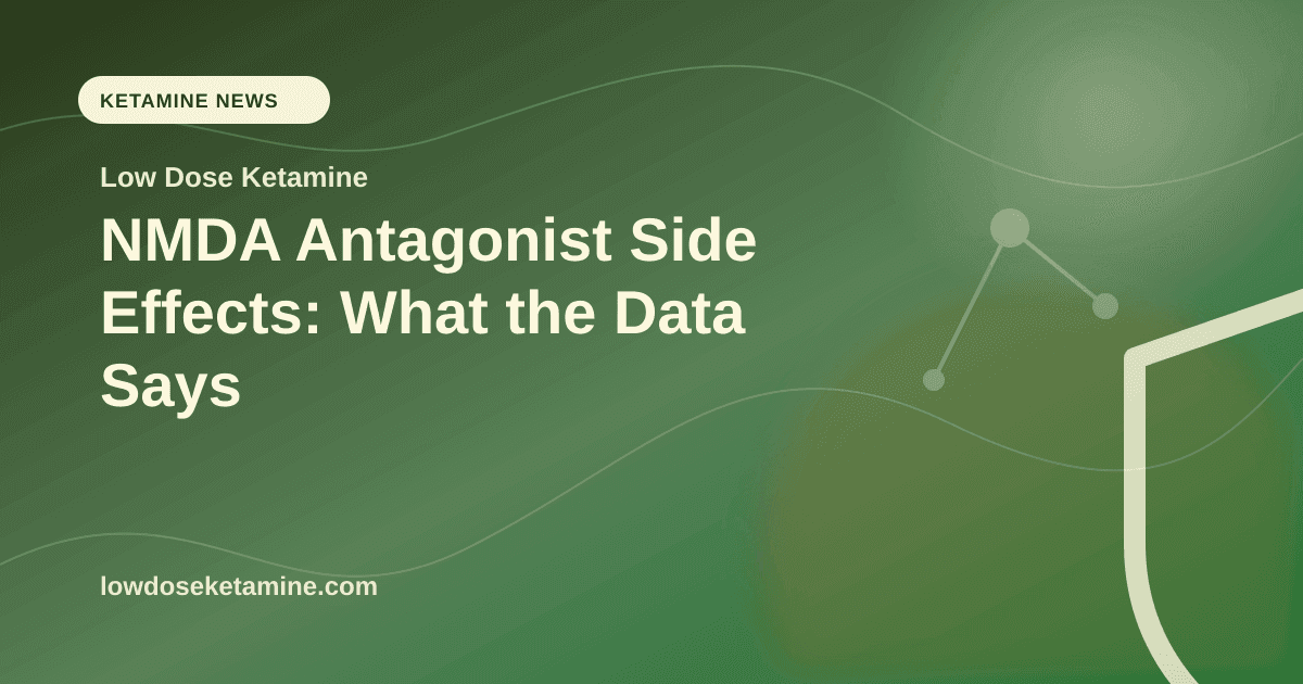 NMDA Antagonist Side Effects: What the Data Says article visual for Low Dose Ketamine