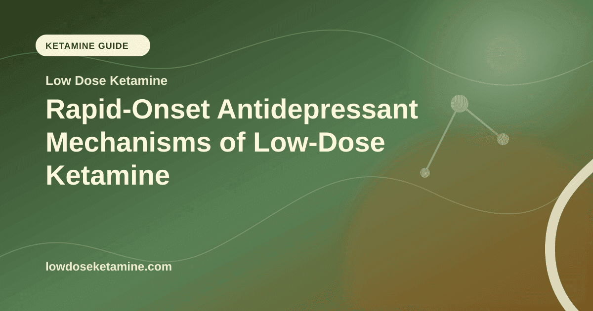 Rapid-Onset Antidepressant Mechanisms of Low-Dose Ketamine article visual for Low Dose Ketamine
