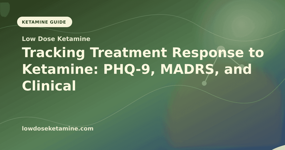 Tracking Treatment Response to Ketamine: PHQ-9, MADRS, and Clinical Scales article visual for Low Dose Ketamine