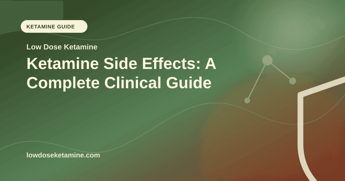 Ketamine Side Effects: A Complete Clinical Guide article visual for Low Dose Ketamine