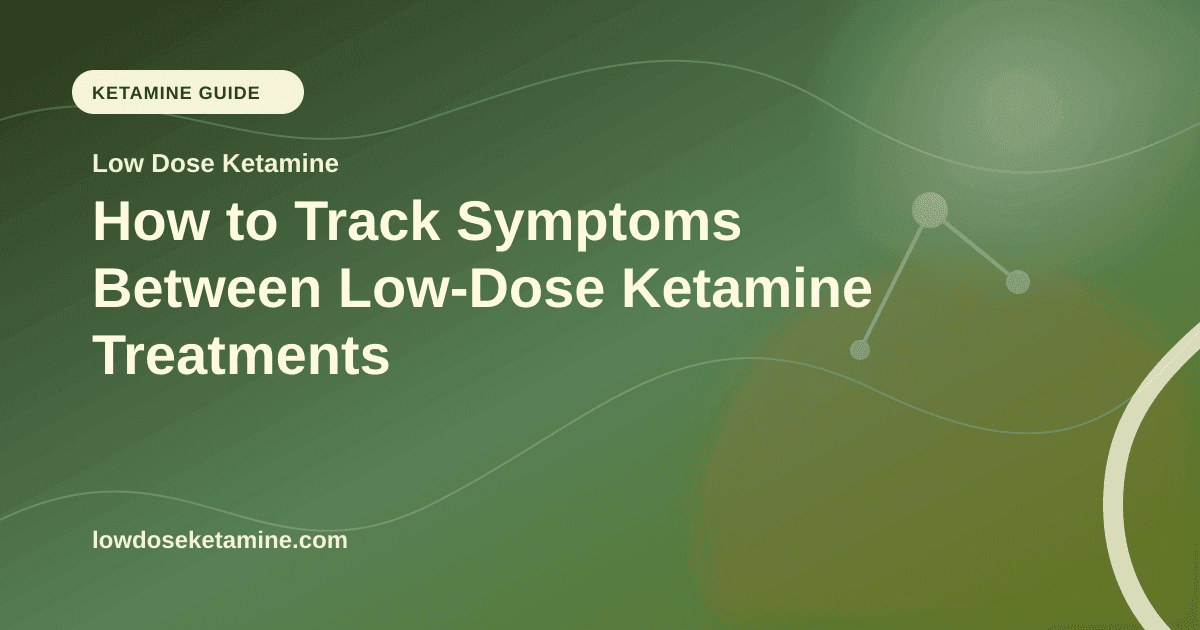 How to Track Symptoms Between Low-Dose Ketamine Treatments article visual for Low Dose Ketamine