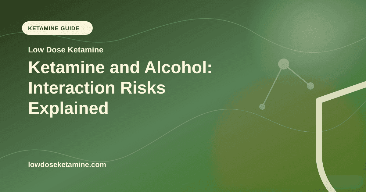 Ketamine and Alcohol: Interaction Risks Explained article visual for Low Dose Ketamine