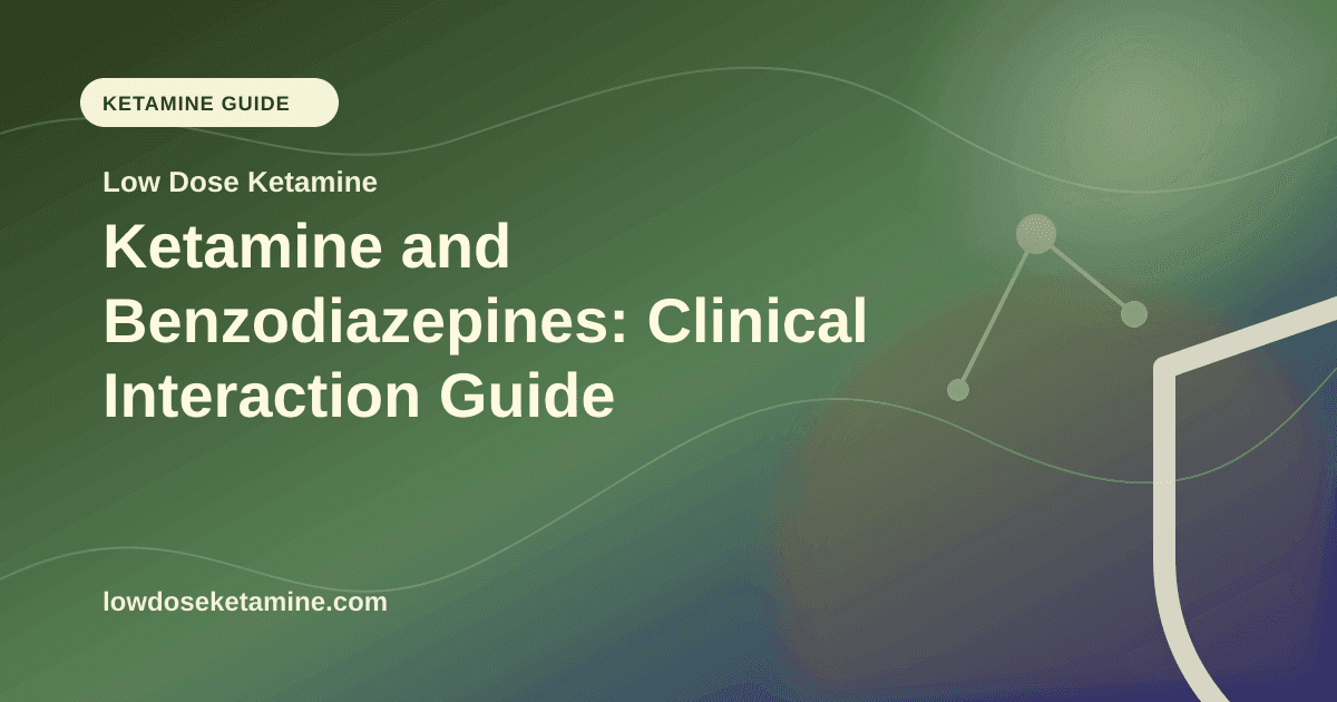 Ketamine and Benzodiazepines: Clinical Interaction Guide article visual for Low Dose Ketamine