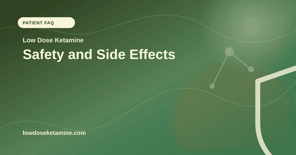 Safety and Side Effects article visual for Low Dose Ketamine